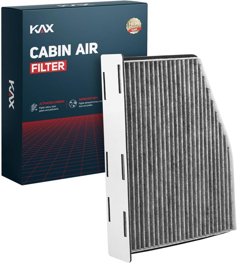 KAX Cabin Air Filter, CF10373 Replacement for Jetta, Passat, Tiguan, Beetle, Golf, CC, Rabbit, GTI, R32, A3, A3 Quattro, Q3, TT, w/Activated Carbon Passenger Compartment Air Filter - Image 1